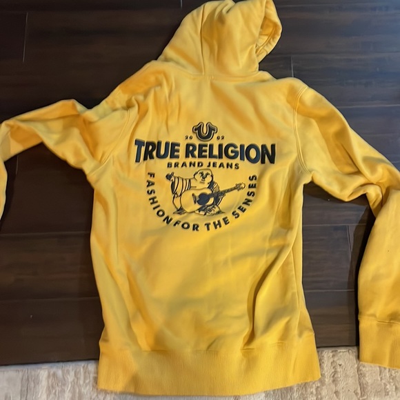 True Religion Sweaters Yellow True Religion Hoodie Poshmark